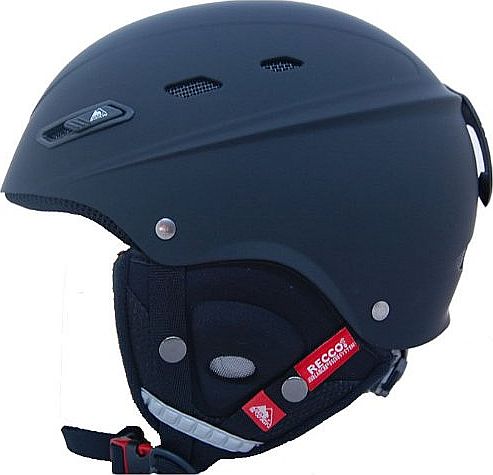 Cox Swain  ski snowboard helmet BONE with RECCO avalanche reflector, Colour: Black matt, Size: 52-56cm