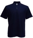 Crafted Fruit of the Loom lightweight polo shirt Navy blue Large