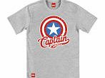 Creative Distribution Captain America Mens T-Shirt - Vintage Shield