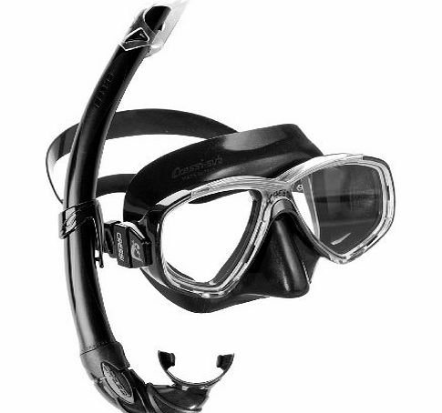 Cressi Perla Mare Combo Snorkeling Set - Black