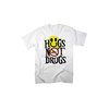 Cry Like A Baby Hugs Not Drugs T-Shirt - White