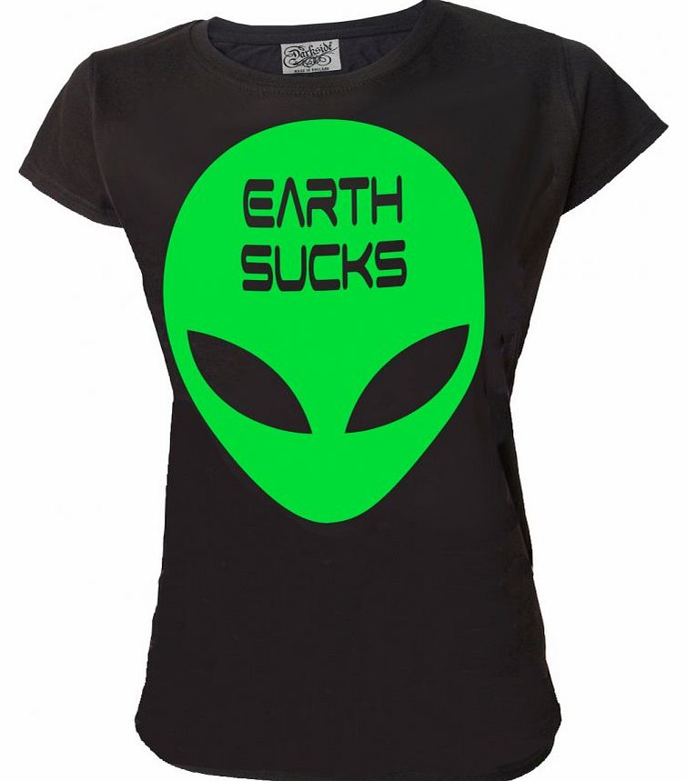 Darkside Clothing Alien Earth Sucks T-Shirt
