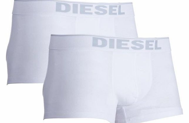 Diesel Mens Diesel 2 Pack Trunk Boxers - White