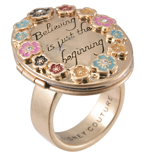 Disney Couture Rose Gold Plated Believing Is Just The Begining