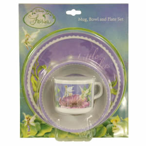 Disney Fairies Mug Bowl and Plate Set