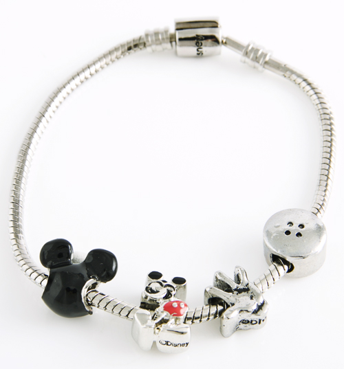 Disney Jewellery Disney Mickey Mouse Charm Bracelet Set from