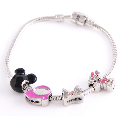 Disney Jewellery Disney Minnie Mouse Charm Bracelet Set from