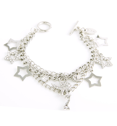 Disney Jewellery Tinkerbell Stars Charm Bracelet from Disney