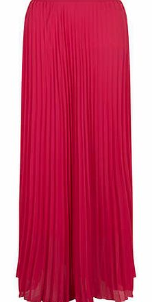 Womens Alice & You Bright Pink Pleated Maxi