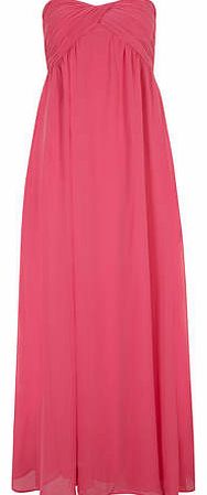 Womens Alice & You Hot pink ruched bandeau maxi