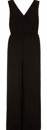 Womens Alice & You Tall Black Plunge Jumpsuit-
