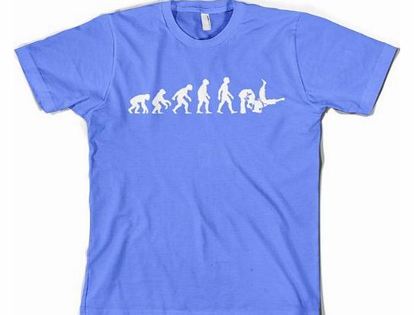 Dressdown Evolution of Man - Judo T-Shirt - Mens T-Shirt-Sky blue-Large