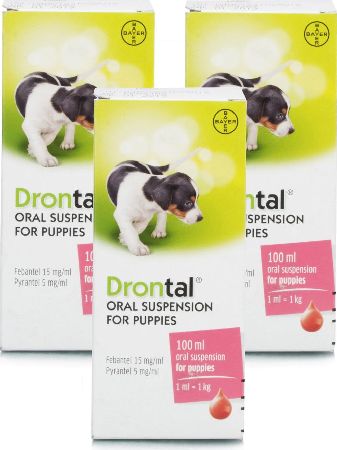 Drontal, 2102[^]0104350 Oral Suspension For Puppies 100ml -