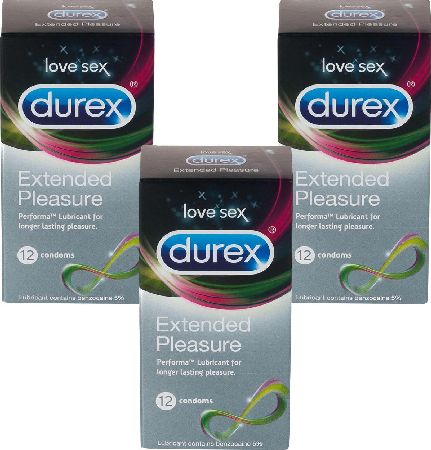 Durex, 2102[^]0107355 Extended Pleasure - 36 Condoms