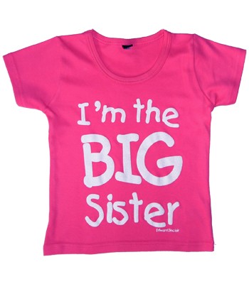 Edward Sinclair Im the Big Sister- Pink T-Shirt