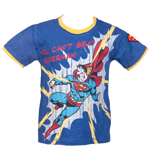 Fabric Flavours Kids Cant Beat Superman T-Shirt from Fabric