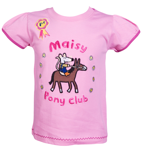 Fabric Flavours Kids Maisy Mouse Pony Club T-Shirt from Fabric