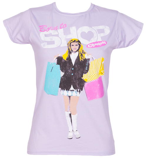 Fame and Fortune Ladies Born To Shop Clueless T-Shirt from Fame