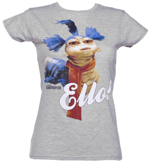 Fame and Fortune Ladies Grey Worm Ello Labyrinth T-Shirt from