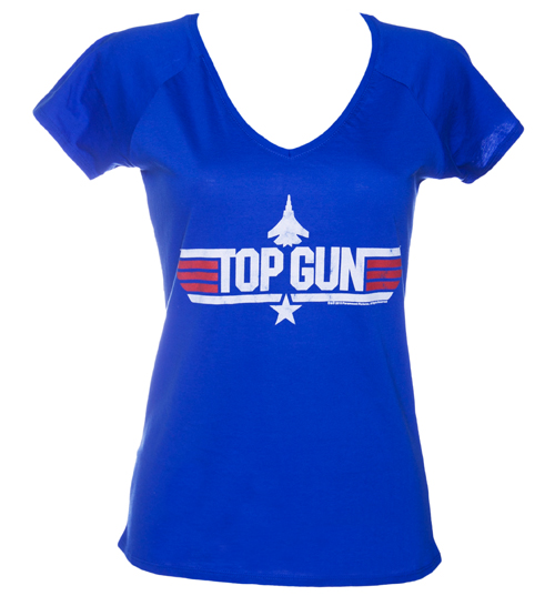 Fame and Fortune Ladies Top Gun Maverick V-Neck T-Shirt from Fame