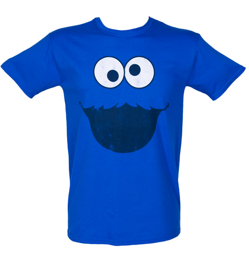 Fame and Fortune Mens Cookie Monster Face Sesame Street
