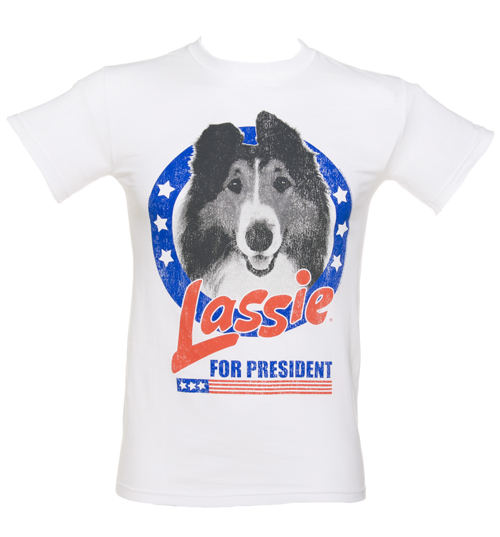 Fame and Fortune Mens Lassie For President T-Shirt from Fame