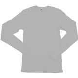 Fenchurch American Apparel - Baby Rib Fitted Long Sleeve T-Shirt, White, M
