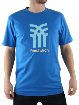 Fenchurch Bright Blue Icon Logo T-Shirt