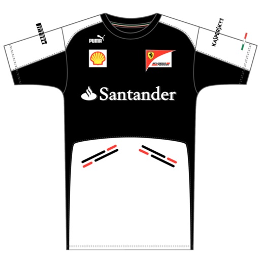 Ferrari Team T-Shirt (Black) - 2013
