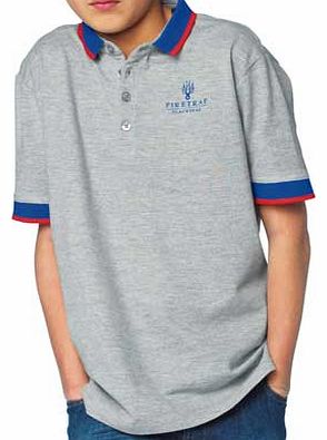 Firetrap Boys Grey Vintage Polo T-Shirt - 8-9