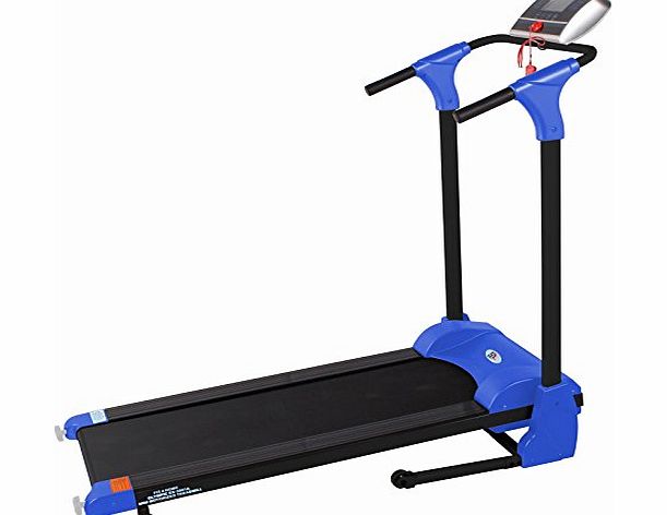 FIT4HOME F4H Motorised Folding Treadmill ES3001A Olympic Cardio Electric Running Machine (BLUE)
