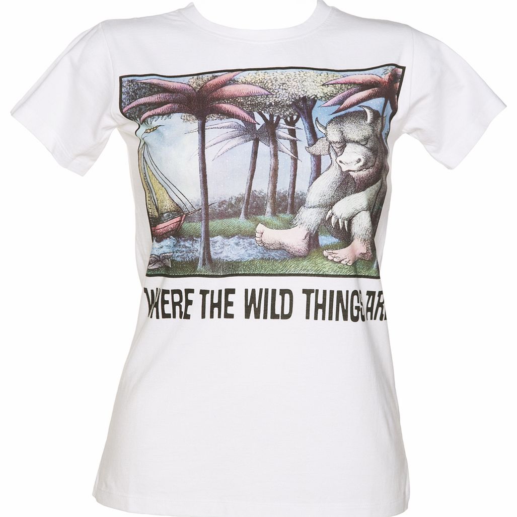 Ladies White Where The Wild Things Are T-Shirt
