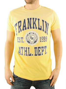 Franklin and Marshall Yellow Athletic T-Shirt