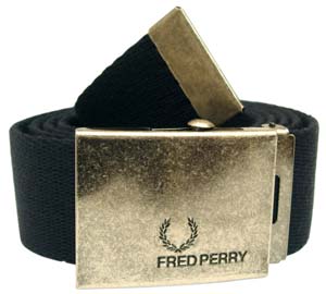 Fred Perry Navy Plain Webbing Belt by
