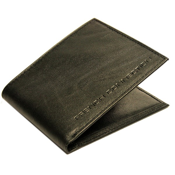 French Connection Black Billfold Wallet by