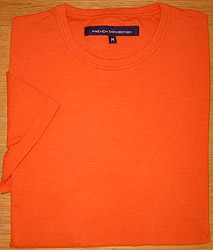 French Connection Plain Crew-neck Cotton/Lycra T-shirt