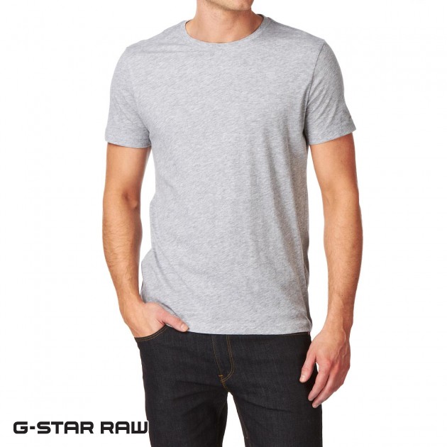 G-Star Mens G-Star Base HTR 2 Pack T-Shirt - Grey