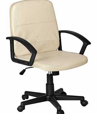 GAS Lift Leather Effect Managers Office Chair -