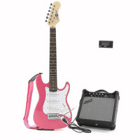 3/4 Electric-ST Guitar + Amp Pack Pink