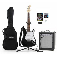Electric-ST Guitar + 35W Complete Pack Black