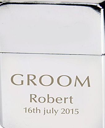 Gift Cookie Groom Lighter - Personalised Laser Engraving - Perfect for a Groom, Husband to be, Son, Borther, Friend, Wedding Day, Wedding Party, Wedding Gift, Stag Party