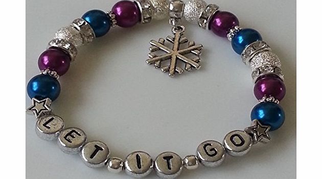 Gifts At Dawn Disney FROZEN BRACELET LET IT GO Inspired by the movie Wear with Frozen Fancy Dress costume Snowflake Charm Bracelet All Ages