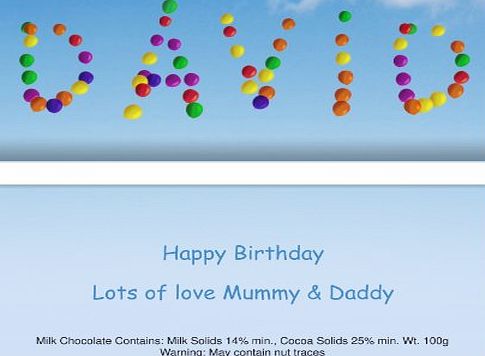 Gifts for Men Personalised Balloons Chocolate Bar Great Gift for Birthday Boys Brother Son Men Dad Grandad Teenagers Christmas