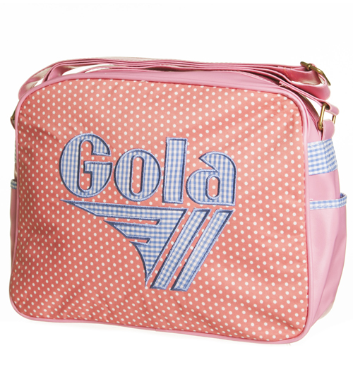 Gola Pink Polka Dot Picnic Redford Shoulder Bag from