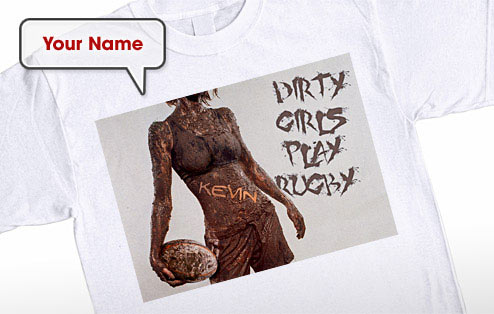 GoneDigging Dirty Girls Play Rugby T-Shirt