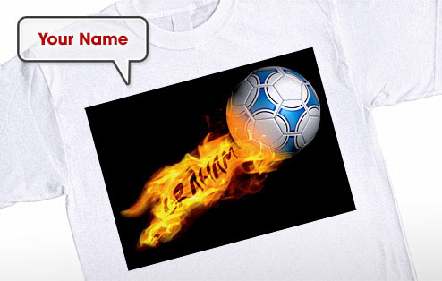 GoneDigging Flaming Football T-Shirt