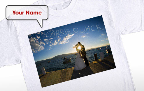 GoneDigging Sunset Sky Writing - Wedding T-Shirt