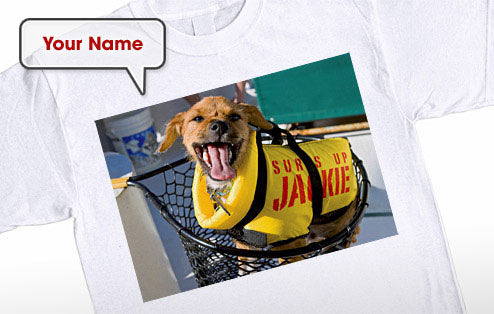 GoneDigging Surfs Up - Personalised Dog T-Shirt