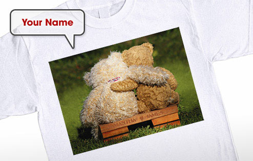 GoneDigging Teddy Bears on Bench T-Shirt