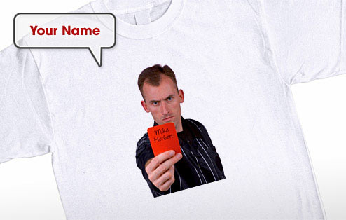 GoneDigging Your Name is Off - Red Card T-Shirt